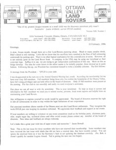 1996 Newsletter Archive