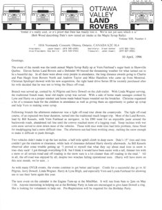 1996 Newsletter Archive